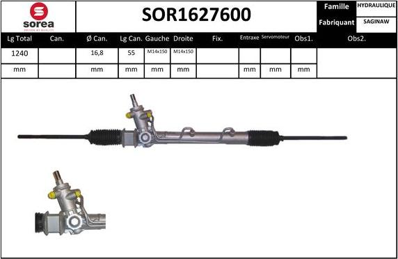 EAI SOR1627600 - Рульовий механізм, рейка avtolavka.club