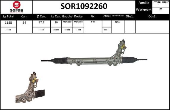 EAI SOR1092260 - Рульовий механізм, рейка avtolavka.club