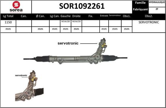 EAI SOR1092261 - Рульовий механізм, рейка avtolavka.club