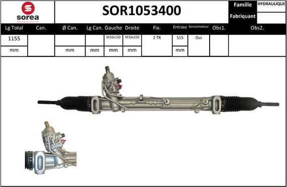 EAI SOR1053400 - Рульовий механізм, рейка avtolavka.club