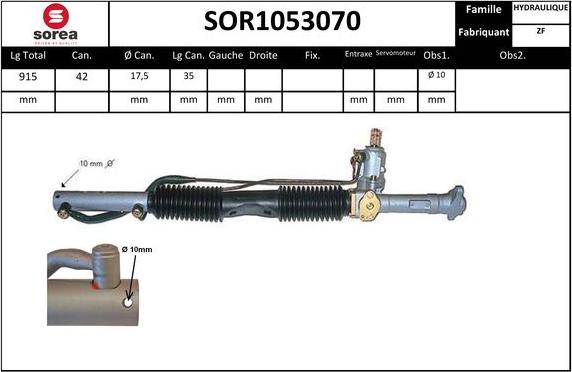 EAI SOR1053070 - Рульовий механізм, рейка avtolavka.club