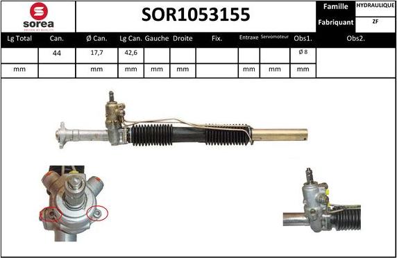 EAI SOR1053155 - Рульовий механізм, рейка avtolavka.club