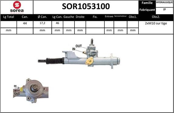 EAI SOR1053100 - Рульовий механізм, рейка avtolavka.club