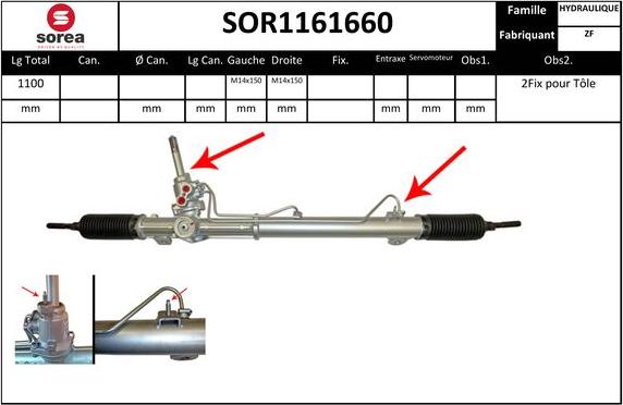 EAI SOR1161660 - Рульовий механізм, рейка avtolavka.club