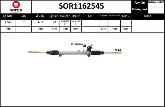 EAI SOR1162545 - Рульовий механізм, рейка avtolavka.club