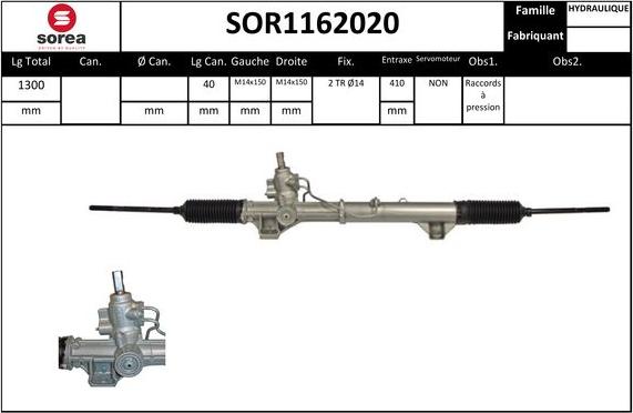 EAI SOR1162020 - Рульовий механізм, рейка avtolavka.club