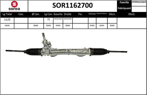 EAI SOR1162700 - Рульовий механізм, рейка avtolavka.club