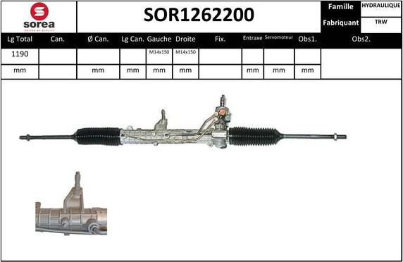 EAI SOR1262200 - Рульовий механізм, рейка avtolavka.club