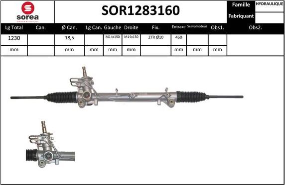 EAI SOR1283160 - Рульовий механізм, рейка avtolavka.club