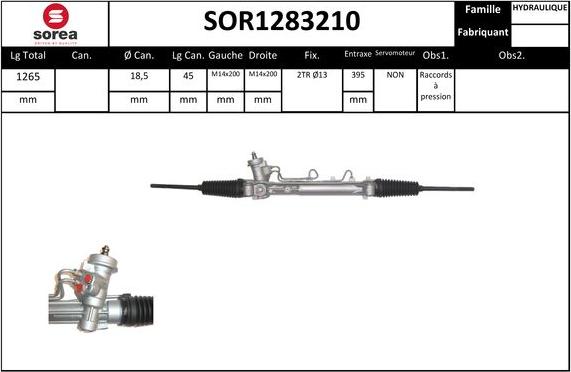 EAI SOR1283210 - Рульовий механізм, рейка avtolavka.club