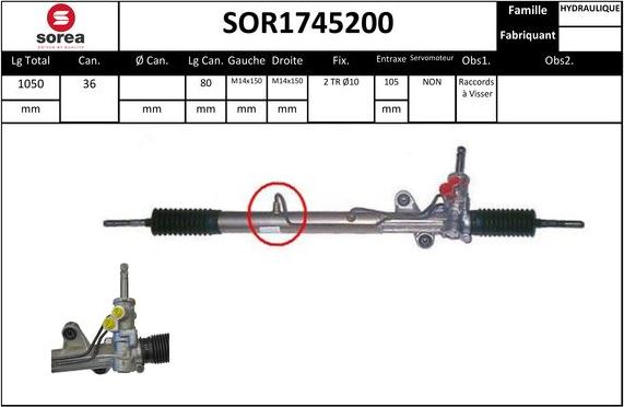 EAI SOR1745200 - Рульовий механізм, рейка avtolavka.club