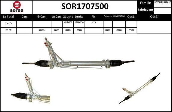 EAI SOR1707500 - Рульовий механізм, рейка avtolavka.club