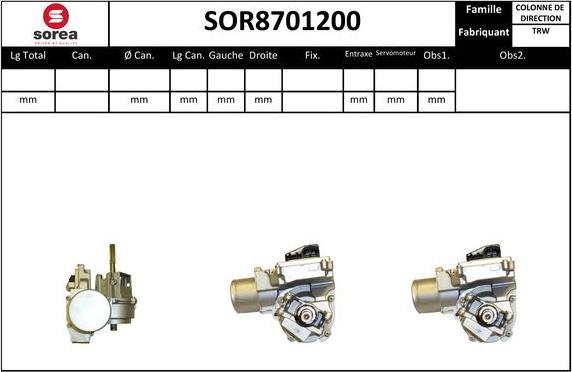 EAI SOR8701200 - Рульова колонка avtolavka.club