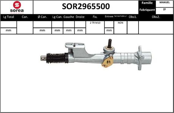 EAI SOR2965500 - Рульовий механізм, рейка avtolavka.club