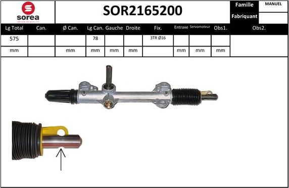 EAI SOR2165200 - Рульовий механізм, рейка avtolavka.club