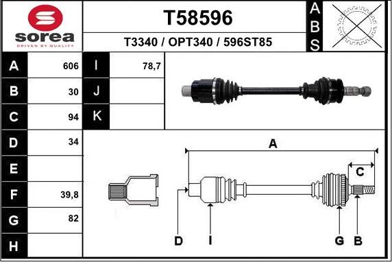 EAI T58596 - Приводний вал avtolavka.club