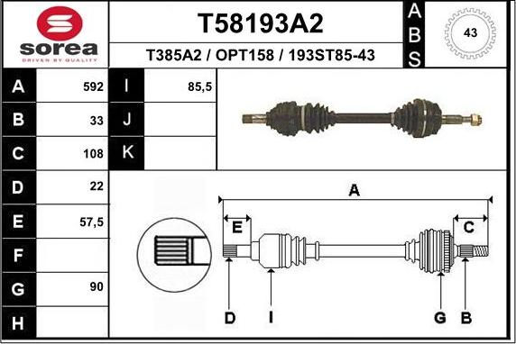 EAI T58193A2 - Приводний вал avtolavka.club