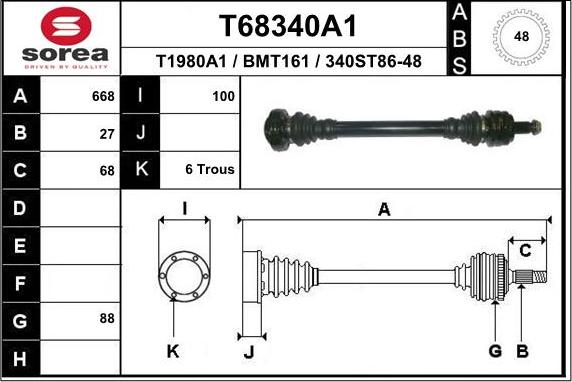 EAI T68340A1 - Приводний вал avtolavka.club