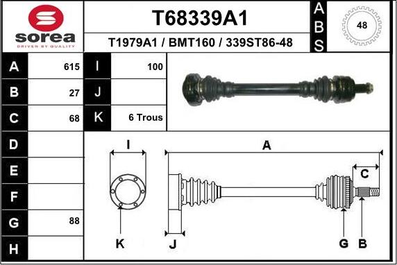 EAI T68339A1 - Приводний вал avtolavka.club