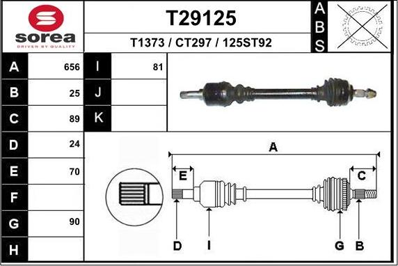 EAI T29125 - Приводний вал avtolavka.club