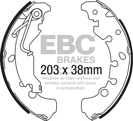 EBC Brakes 6700 - Комплект гальм, барабанний механізм avtolavka.club