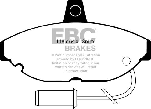 EBC Brakes DP4467R - Гальмівні колодки, дискові гальма avtolavka.club