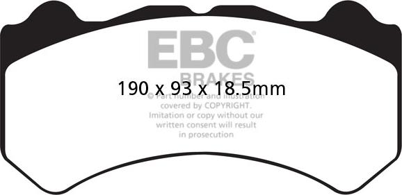EBC Brakes DP41983R - Гальмівні колодки, дискові гальма avtolavka.club