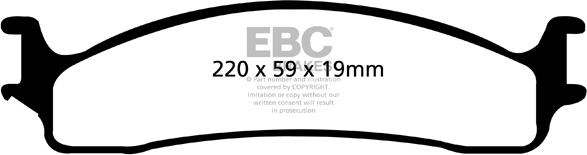 EBC Brakes DP41650R - Гальмівні колодки, дискові гальма avtolavka.club