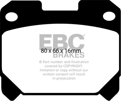 EBC Brakes DP41005R - Гальмівні колодки, дискові гальма avtolavka.club