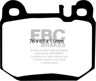 EBC Brakes DP41395R - Гальмівні колодки, дискові гальма avtolavka.club