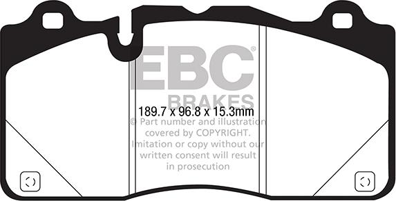 EBC Brakes DP43050R - Гальмівні колодки, дискові гальма avtolavka.club