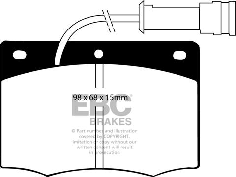 EBC Brakes DP437 - Гальмівні колодки, дискові гальма avtolavka.club