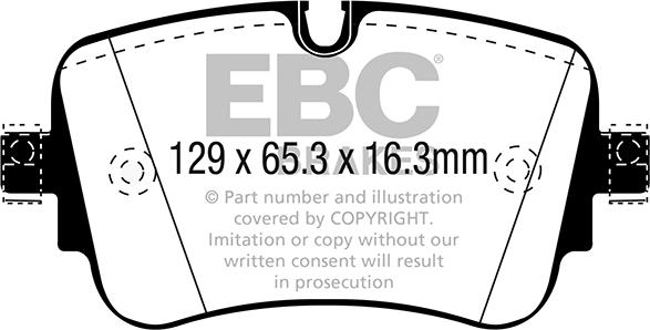 EBC Brakes DP42299R - Гальмівні колодки, дискові гальма avtolavka.club