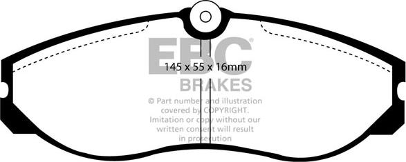 EBC Brakes DP6947 - Гальмівні колодки, дискові гальма avtolavka.club