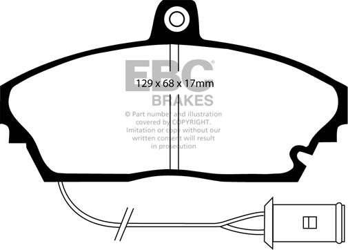 EBC Brakes DP643 - Гальмівні колодки, дискові гальма avtolavka.club