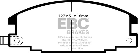 EBC Brakes DP6746 - Гальмівні колодки, дискові гальма avtolavka.club