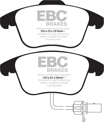 EBC Brakes DP31998C - Гальмівні колодки, дискові гальма avtolavka.club
