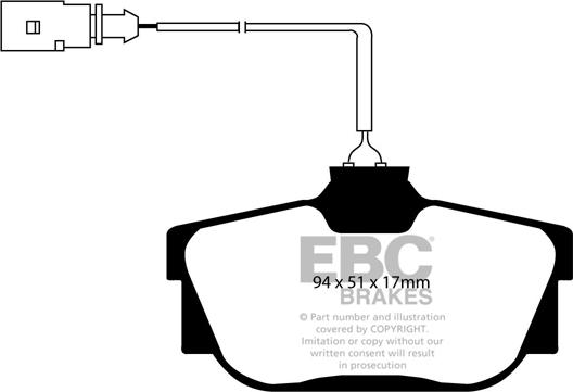 EBC Brakes DP1445 - Гальмівні колодки, дискові гальма avtolavka.club