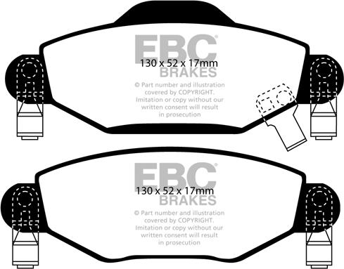 EBC Brakes DP1446 - Гальмівні колодки, дискові гальма avtolavka.club