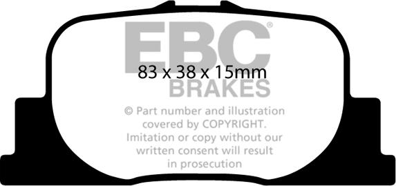 EBC Brakes DP1456 - Гальмівні колодки, дискові гальма avtolavka.club