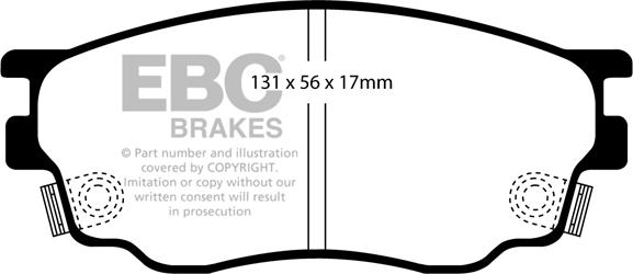 EBC Brakes DP1464 - Гальмівні колодки, дискові гальма avtolavka.club