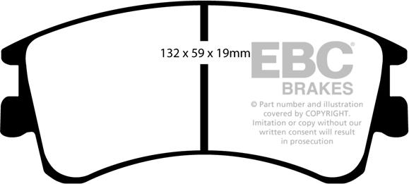 EBC Brakes DP41465R - Гальмівні колодки, дискові гальма avtolavka.club