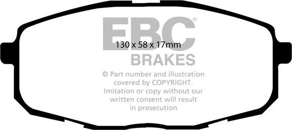 EBC Brakes DP1562 - Гальмівні колодки, дискові гальма avtolavka.club