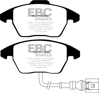 EBC Brakes DP41517R - Гальмівні колодки, дискові гальма avtolavka.club