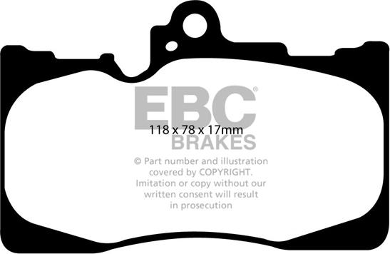 EBC Brakes DP1589 - Гальмівні колодки, дискові гальма avtolavka.club