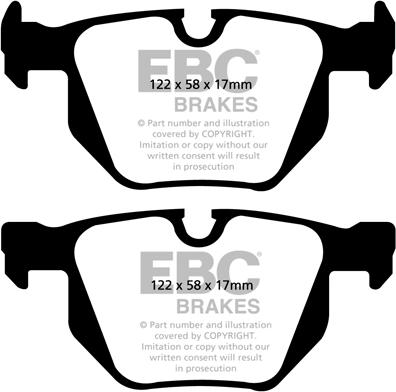 EBC Brakes DP1588 - Гальмівні колодки, дискові гальма avtolavka.club