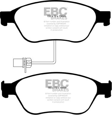 EBC Brakes DP31535C - Гальмівні колодки, дискові гальма avtolavka.club