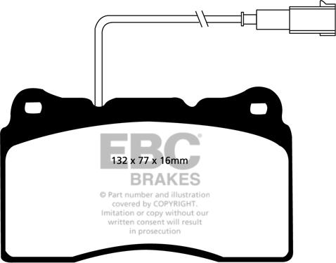 EBC Brakes DP31536C - Гальмівні колодки, дискові гальма avtolavka.club