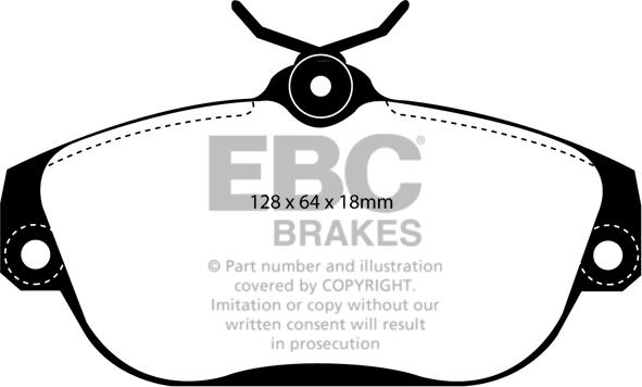 EBC Brakes DP1095 - Гальмівні колодки, дискові гальма avtolavka.club