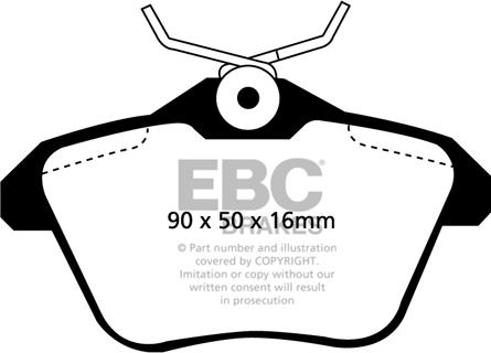 EBC Brakes DP41096R - Гальмівні колодки, дискові гальма avtolavka.club